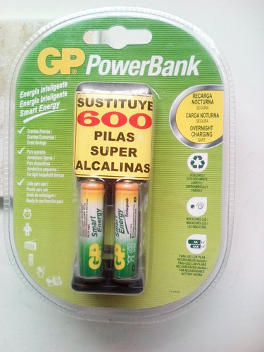 Cargador Gp Powerbank Nimh Pilas Aa/aaa 400mah