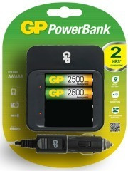 Cargador Portatil Gp Powerbank  Mah Aax2 Para Carro
