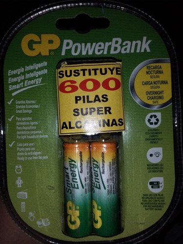 Gp Power Bank Cargador De Baterias Super Alcalinas