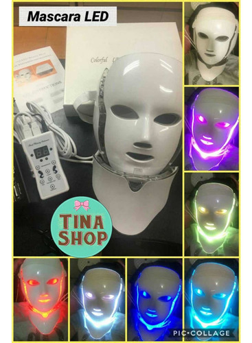 Mascara Led 7 Colores Con Cuello