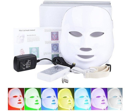 Mascara Led Facial Fototerapia 7 Colores