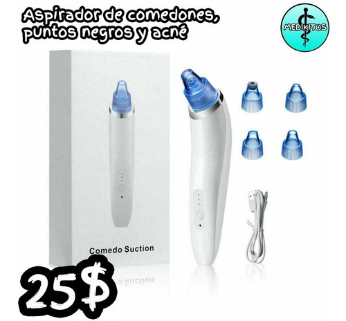 Microdermoabrasion Portatil Facial Vacum Saca Comedones Acne