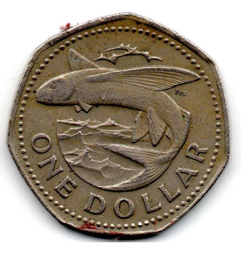1 Dolar Barbados  Moneda Coleccion Coda4 3$