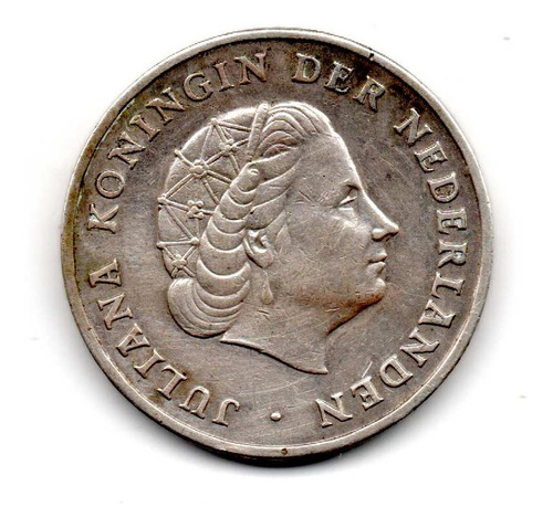 1 Gulden Holanda Antilla  Plata Moneda Coleccion Co1 15$
