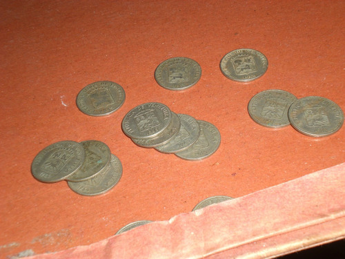 1 Lote De14 Monedas Venezolana Puya 5 Centimos