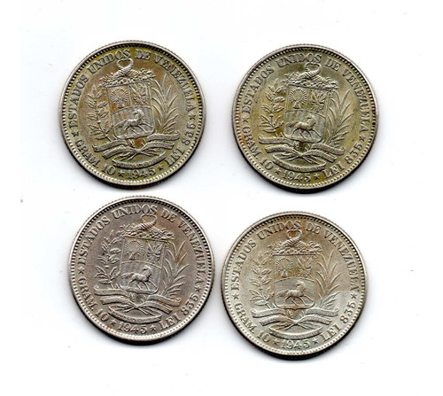 2 Bolivares Plata  Moneda Coleccion Coda9 10$ C/u
