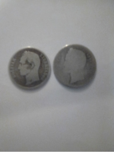 2 Monedas De Un Bolívar.