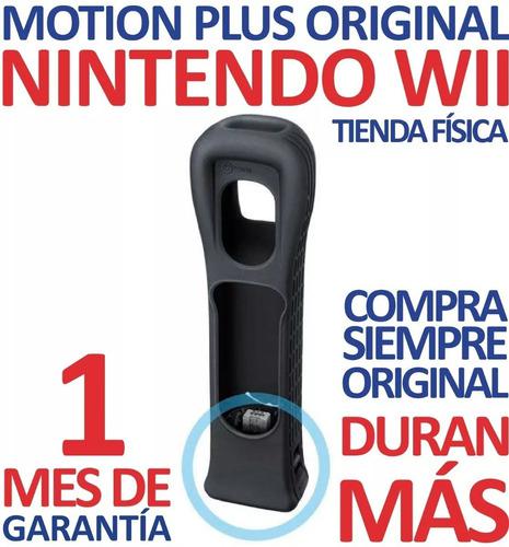 2 Wii Motion Plus Negro Con Protector De Silicón Original