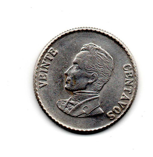 20 Centavos Colombia  Moneda Plata Coda8 8$