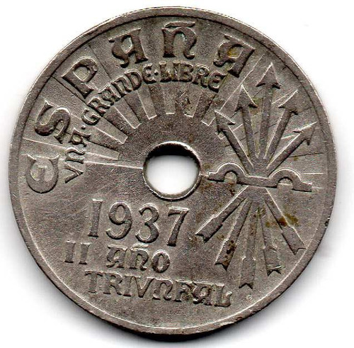 25 Centimos Peseta España  Moneda Coleccion Coda6 5$