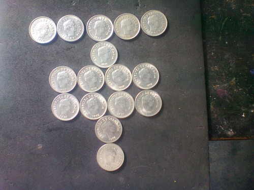 32 Monedas Antig 20 Centavos Colombianos Años  Al 