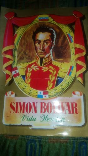 Afiche De Simon Bolivar De Los Albumes Retro De Los 80