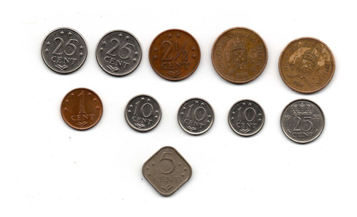 Antillas Holandesas Gulden Monedas Varias Coleccion Coda5