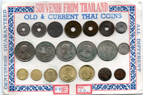 Coleccion Moneda Baht Tailandia  A  Antigua 10$