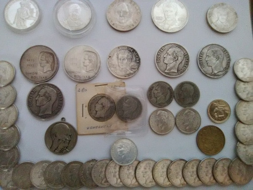 Coleccion Monedas De Venezuela Plata