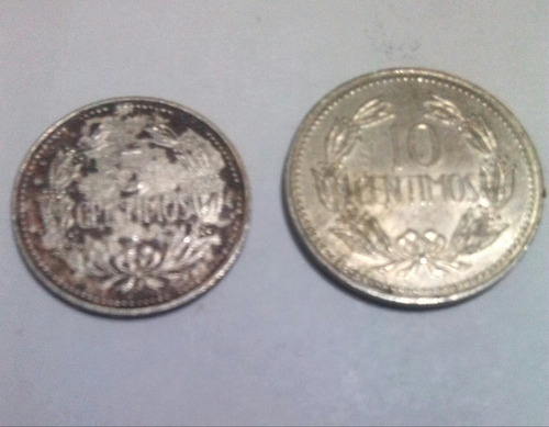 Combo De Monedas 5 Céntimos Y 10 Centimos Año 