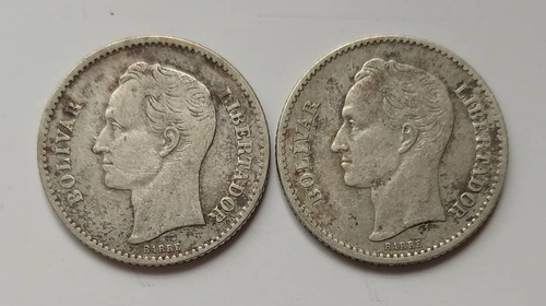 Dos Monedas De 1 Bs  Y  En Buen Grado