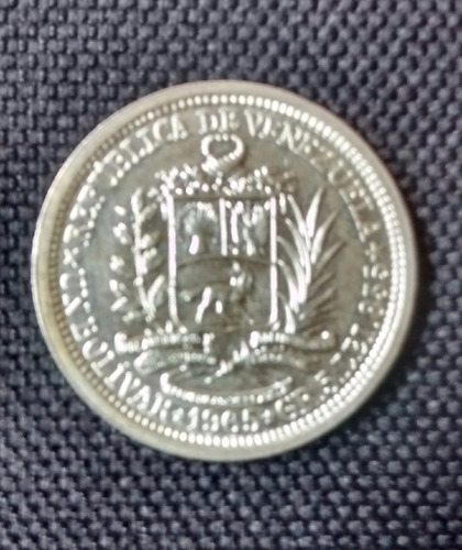 Excelente Moneda De 1 Bs Plata 835, Año  Unc