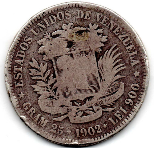 Fuerte De Plata 5 Bolivares  Moneda Coleccion Coda4 15$