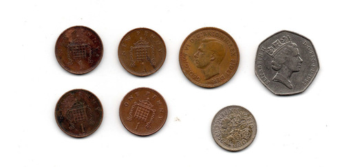 Gran Bretaña Reino Unido Moneda Pence Coleccion Libra 11$