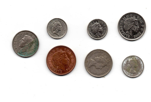 Gran Bretaña Reino Unido Moneda Pence Coleccion Libra Coda8