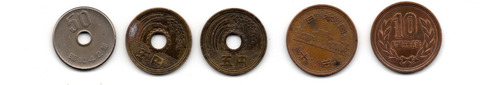 Japon Monedas Yen Varias Antiguas Coleccion Coda5 5$