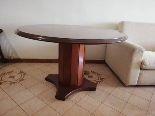 Juego Comedor En Madera Caoba 4 Sillas Excelente Condiciones