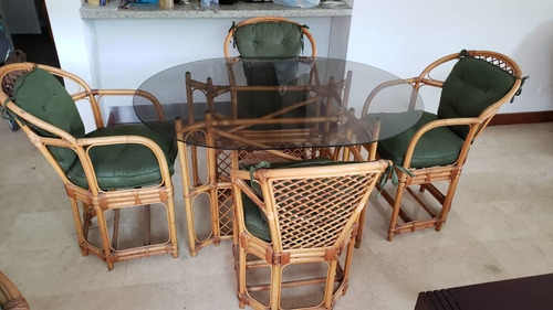 Juego De Comedor Rattan