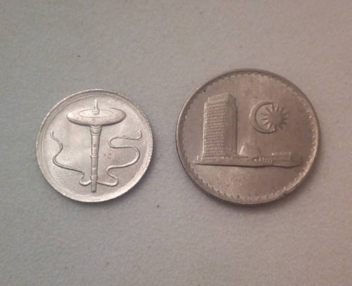 Lote De 2 Monedas De Malasia El Precio Es Por Las 2 Monedas