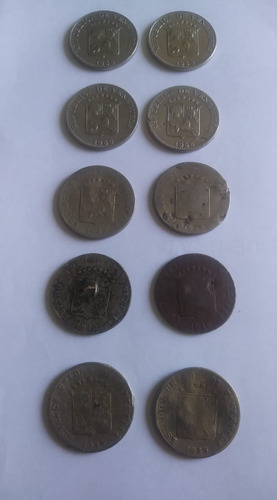 Lote De Moneda De  Céntimos (locha) ( Y 58)