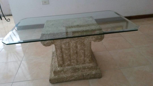 Mesa De Centro Vidrio Biselado