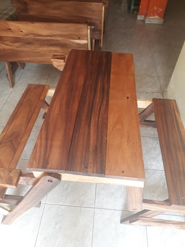 Mesa Silla Plegable De Madera