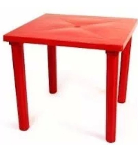 Mesas De Plasticos Desarmables En Color Rojo