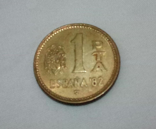 Moneda 1 Peseta Conmemorativa España 82