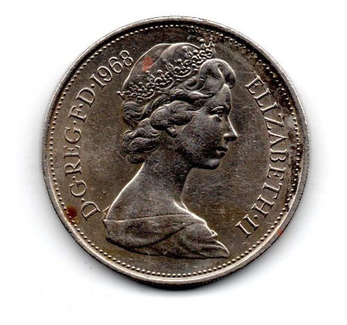 Moneda 10 Peniques Gran Bretaña Inglaterra  Y 69 Cd2 6$