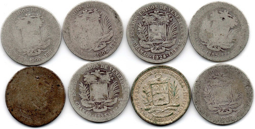Moneda 2 Bolivares Antiguo Coleccion Plata Coda9 4$ C/u