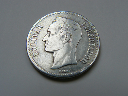 Moneda 2 Bolívares - Año  Gram - Plata Lei 835