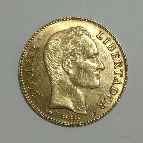 Moneda 20 Bolívares En Oro 