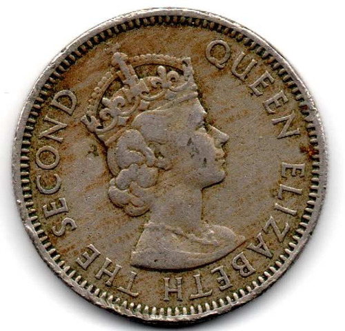 Moneda 25 Centavos  Territorios Britanicos Coda2 2$