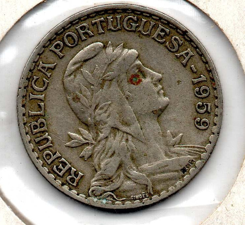 Moneda Antigua 1 Escudo Portugal  Coda10 5$