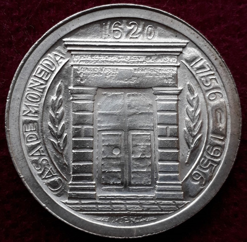 Moneda Antigua Colombia 1 Peso Pinilla  Plata Ley.900