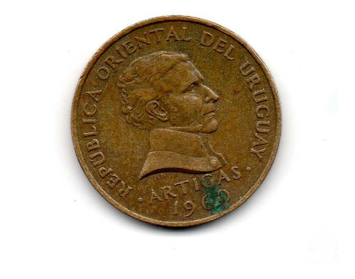 Moneda Antigua Uruguay  Artigas 4$ Cod10