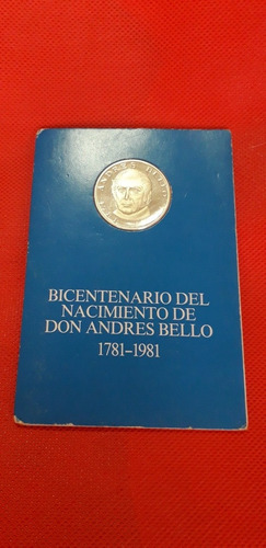 Moneda Bicentenario De Don Andrés Bello.