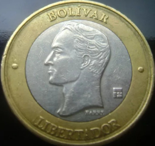 Moneda Bimetalica De Mil Año  Doble Cuello
