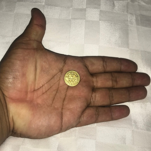 Moneda Caciques De Venezuela (150v) Oro 22k
