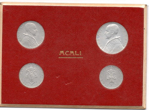 Moneda Coleccion Set Vaticano  Papa Pio Lira 10$