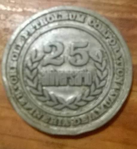 Moneda Conmemorativa 25 Aniversario Refinería De Amuay
