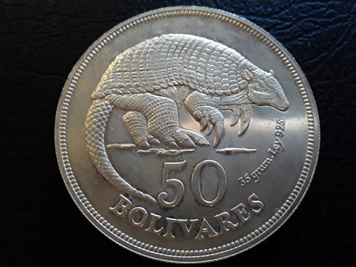 Moneda Conmemorativa Cachicamo De Plata Año 