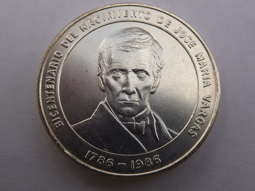 Moneda D Plata 100 Bolívares. José María Vargas