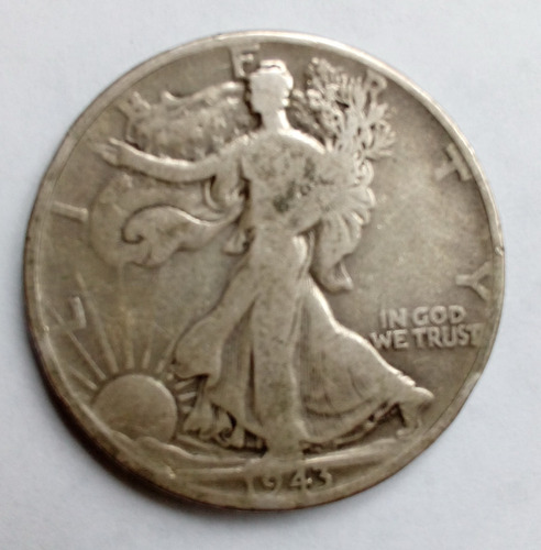 Moneda De 1/2 Dollar De Plata 